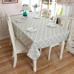 Khăn trải bàn ren cotton hình thoi màu xám, 60x60cm, 70x70cm, 90x90cm, 100x140cm, 120x120cm, 140x140cm, 90x150cm, 140x160cm, 120x160cm, 140x180cm, 130x180cm, 140x200cm, 140x220cm, 140x250cm