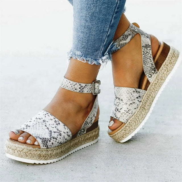 Sandal nữ đế bằng khóa một nút, size 35, 36, 37, 38, 39, 40, 41, 42, 43, 44