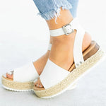 Sandal nữ đế bằng khóa một nút, size 35, 36, 37, 38, 39, 40, 41, 42, 43, 44