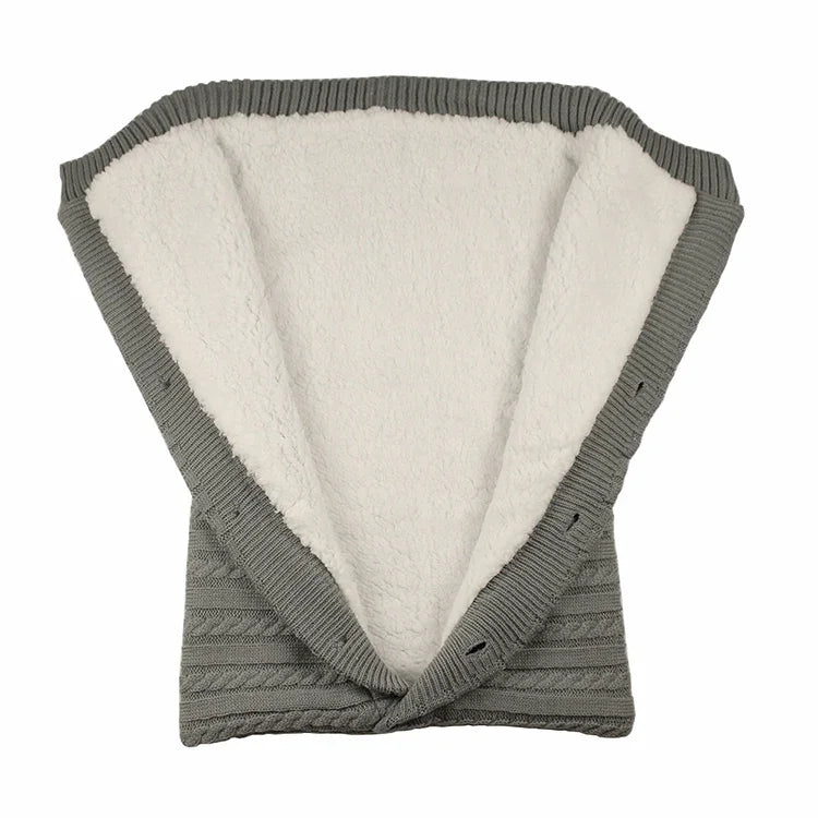 Túi ngủ cho trẻ sơ sinh bằng vải cotton mềm ấm đan kim