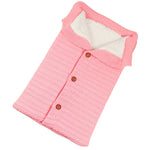 Túi ngủ cho trẻ sơ sinh bằng vải cotton mềm ấm đan kim