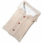Túi ngủ cho trẻ sơ sinh bằng vải cotton mềm ấm đan kim