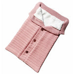 Túi ngủ cho trẻ sơ sinh bằng vải cotton mềm ấm đan kim