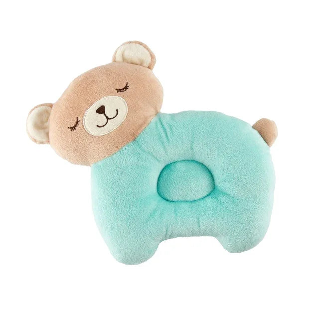 Gối bảo vệ đầu cotton hoạt hình cho bé, thoáng khí, có thể giặt, chống cắn, gối tựa đầu