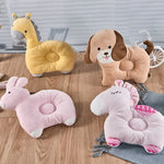 Gối bảo vệ đầu cotton hoạt hình cho bé, thoáng khí, có thể giặt, chống cắn, gối tựa đầu