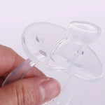 Sản phẩm cho bé, núm vú giả silicone tròn đầy đủ, núm vú giả trong suốt đầu tròn