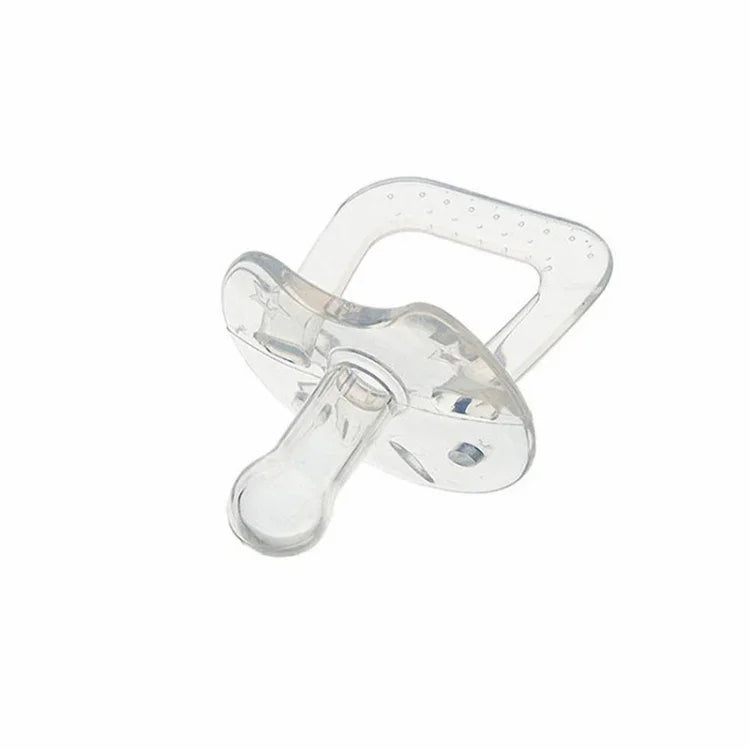 Sản phẩm cho bé, núm vú giả silicone tròn đầy đủ, núm vú giả trong suốt đầu tròn