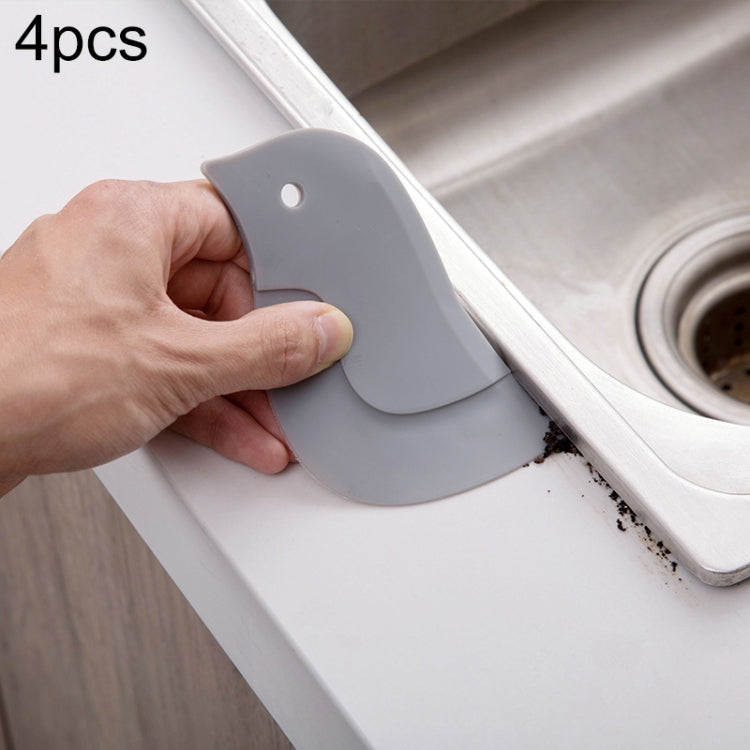 Bộ 4 dụng cụ cạo mềm hình chim cánh cụt cho nhà bếp và làm bánh