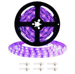 Đèn LED dây UV tím SMD 2835, đèn trang trí, chống nước 5m, chống nước 10m, bản mạch trần 5m, bản mạch trần 10m