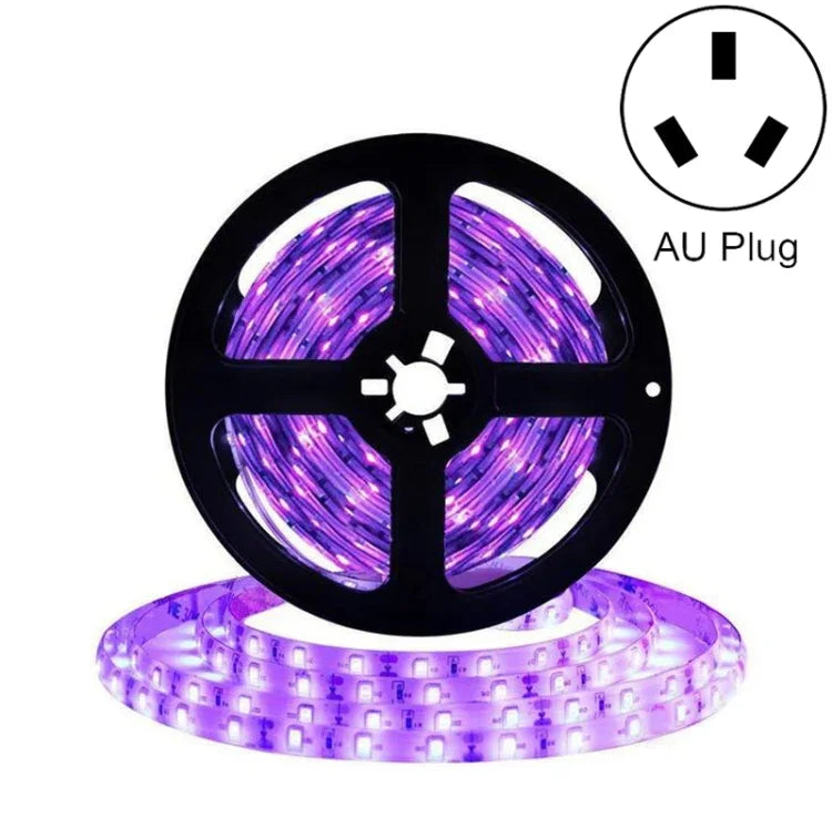 Đèn LED dây UV tím SMD 2835, đèn trang trí, chống nước 5m, chống nước 10m, bản mạch trần 5m, bản mạch trần 10m
