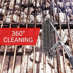 Bàn chải dây thép lớn làm sạch chảo nướng BBQ, dài 44cm