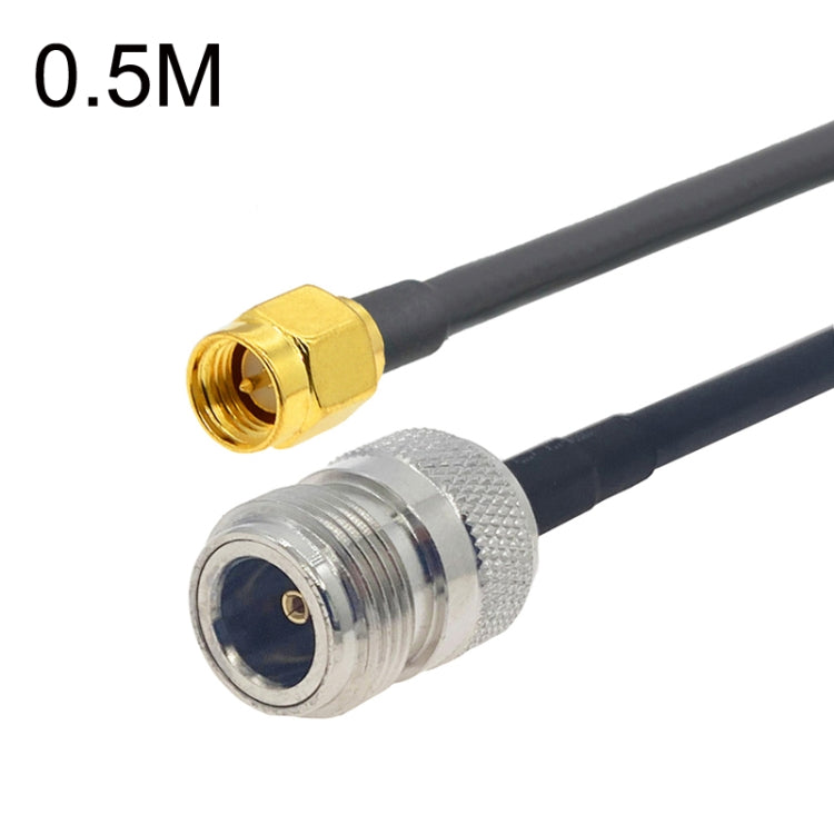 Cáp chuyển đổi SMA đực sang N cái RG58, các độ dài 0.5m, 1m, 1.5m, 3m, 5m, 10m