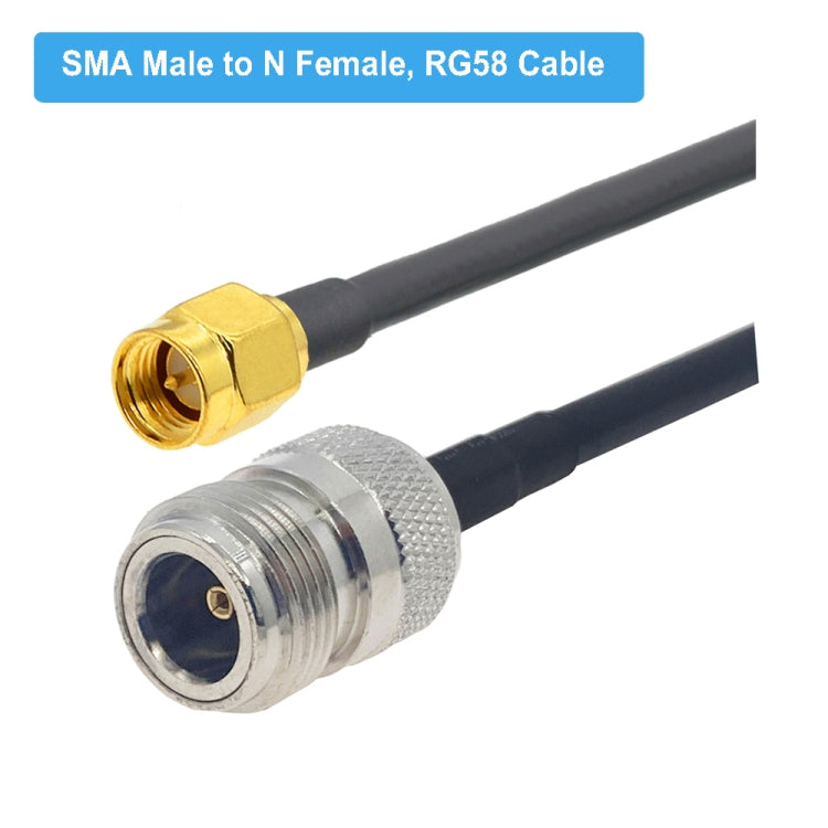 Cáp chuyển đổi SMA đực sang N cái RG58, các độ dài 0.5m, 1m, 1.5m, 3m, 5m, 10m