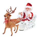 Đồ Chơi Ông Già Noel Xe Trượt Tuần Lộc Sáng Tạo Mới Có Nhạc Đồ Chơi Xe Hơi Điện Đa Năng Quà Giáng Sinh