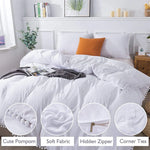 Bộ ga giường công chúa với vỏ gối trang trí bằng vải microfiber đã giặt, cỡ đơn (1 vỏ gối và 1 chăn), cỡ queen (2 vỏ gối và 1 chăn), cỡ king (2 vỏ gối và 1 chăn)