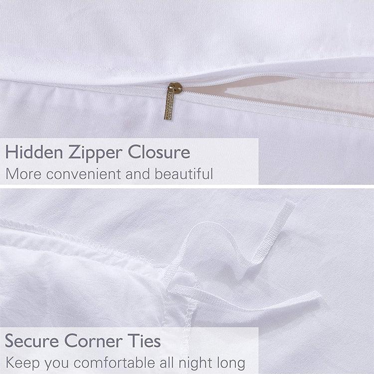 Bộ ga giường công chúa với vỏ gối trang trí bằng vải microfiber đã giặt, cỡ đơn (1 vỏ gối và 1 chăn), cỡ queen (2 vỏ gối và 1 chăn), cỡ king (2 vỏ gối và 1 chăn)