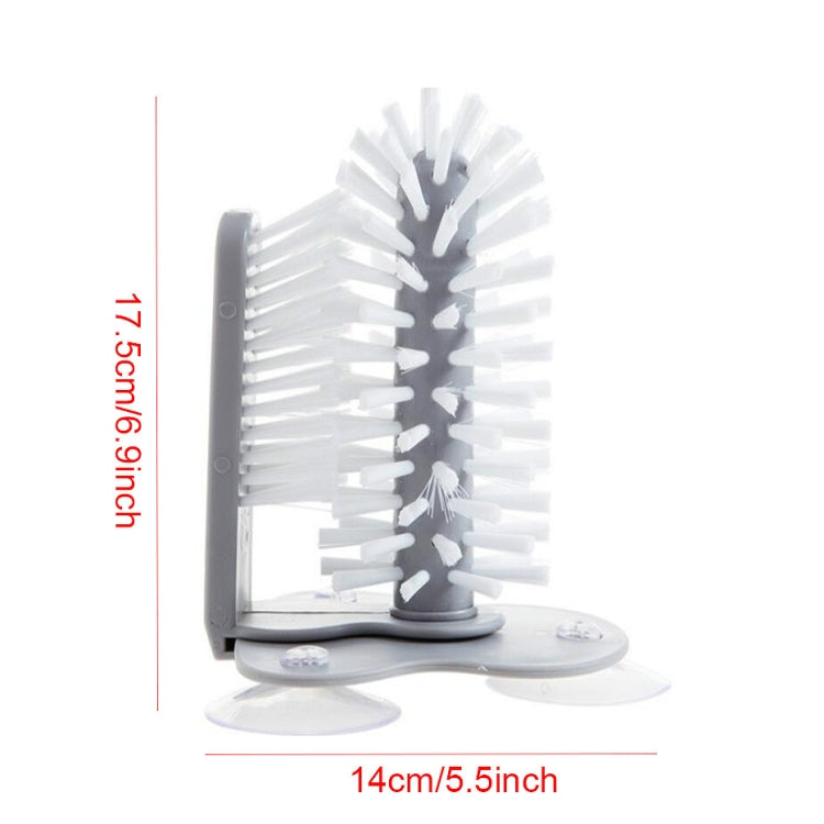 Bàn chải cốc dính tường làm sạch lười biếng, dụng cụ làm sạch cốc nhà bếp