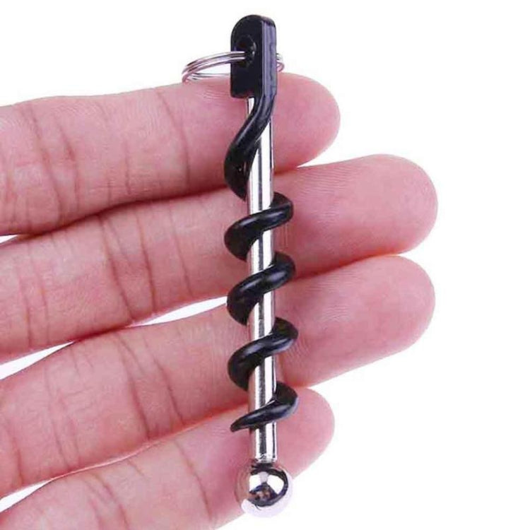 Bộ 2 dụng cụ mở nút chai rượu vang đỏ sáng tạo ngoài trời, móc khóa