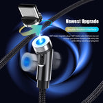 CC56 Nắp chống bụi dây cáp từ tính xoay, chiều dài cáp: 2m, đầu Android 2m, đầu Micro USB 2m, đầu Type-C 2m, đầu 8Pin 2m, dây 2m + ba đầu, 2m + 8Pin + Type-C/USB-C + Micro USB, dây 2m