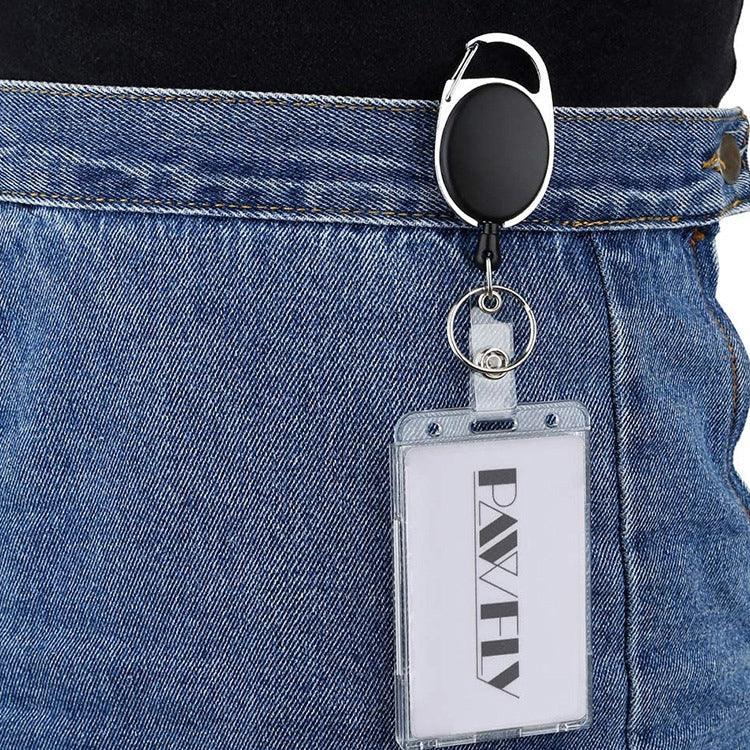 20 cái hộp đựng thẻ ID bằng nhựa cứng, hộp đựng thẻ trong suốt hai mặt, ép phun liền khối, loại đứng PS