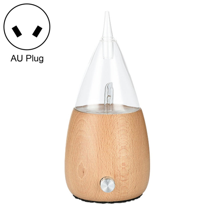 Máy khuếch tán tinh dầu không cần nước, bình gỗ thủy tinh, máy tạo ẩm hương thơm, phích cắm Úc, Anh, EU
