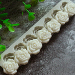 Khuôn silicone hình hoa hồng, dụng cụ trang trí bánh fondant, hình hoa hồng
