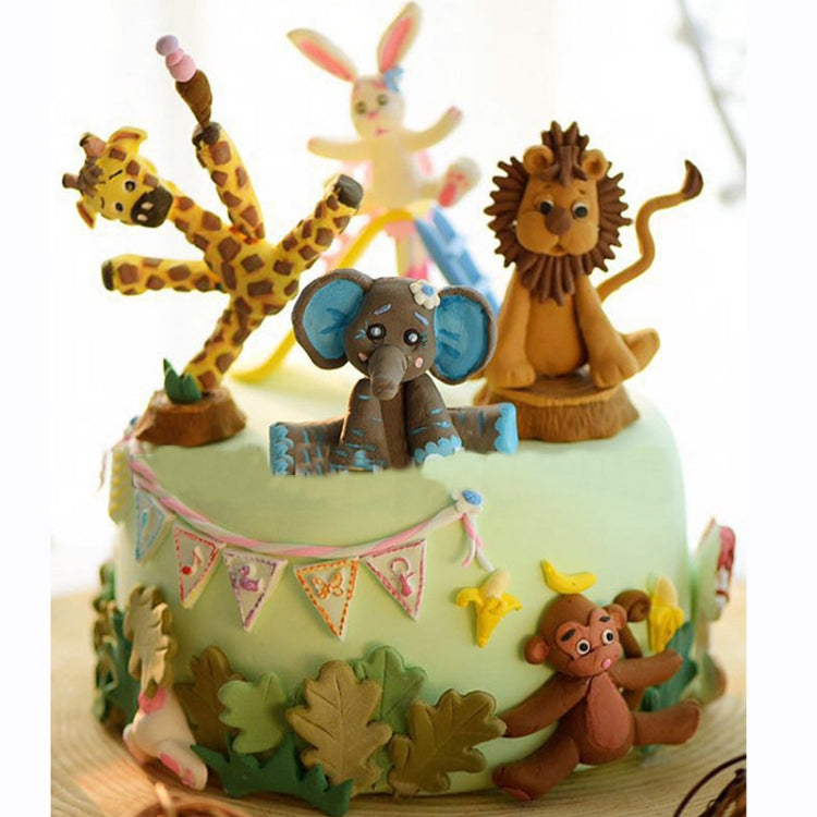 Bộ 2 khuôn silicon hình động vật 3D làm bánh fondant và bánh quy, Hình động vật 3D (Sư tử)