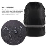 Áo mưa balo chống nước, chống bụi phản quang, siêu nhẹ, bảo vệ túi đeo vai, XS, S, M, L, XL