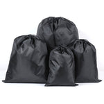 Túi lưu trữ du lịch chống nước bằng nylon 4 trong 1 có dây rút, túi đựng quần áo, kích thước 20cmx30cm, 27cmx34cm, 34cmx39cm, 46cmx57cm