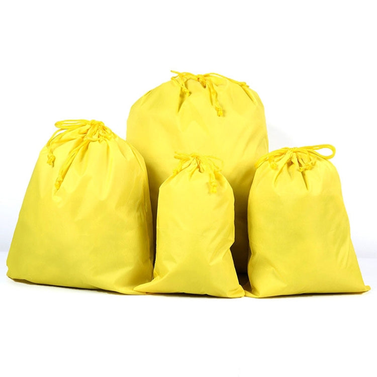 Túi lưu trữ du lịch chống nước bằng nylon 4 trong 1 có dây rút, túi đựng quần áo, kích thước 20cmx30cm, 27cmx34cm, 34cmx39cm, 46cmx57cm