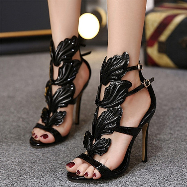 Giày cao gót mảnh cánh kim loại cho nữ, size 35, 36, 37, 38, 39, 40