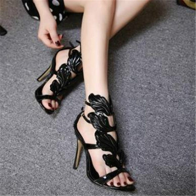 Giày cao gót mảnh cánh kim loại cho nữ, size 35, 36, 37, 38, 39, 40
