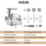 Máy xoắn xúc xích đa năng gia đình MGB-120A 250W, máy xay thịt inox, MGB-120A màu đen
