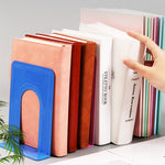 2 PCS Simple Metal Bookend Support Frame Non Slip Book Stand Desktop Organizer
