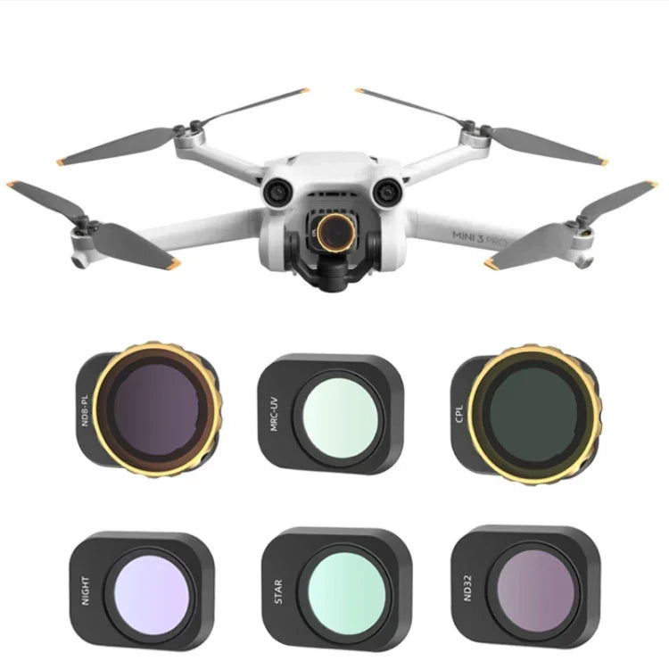 JSR Cho Bộ Lọc Camera Mini 3 Pro, 3 Trong 1 CPL+ND8+ND16, 4 Trong 1 Star+CPL+ND8+ND16, 4 Trong 1 ND8+ND16+ND32+ND64, 4 Trong 1 ND8-PL+ND16-PL+ND32-PL+ND64-PL, 6 Trong 1 UV+CPL+ND8+ND16+ND32+ND64