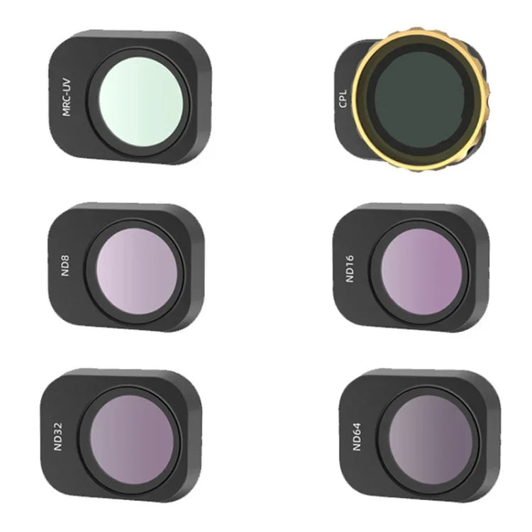 JSR Cho Bộ Lọc Camera Mini 3 Pro, 3 Trong 1 CPL+ND8+ND16, 4 Trong 1 Star+CPL+ND8+ND16, 4 Trong 1 ND8+ND16+ND32+ND64, 4 Trong 1 ND8-PL+ND16-PL+ND32-PL+ND64-PL, 6 Trong 1 UV+CPL+ND8+ND16+ND32+ND64