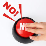 3 PCS Party Knowledge Quiz Game Electronic Squeeze Sound Box Answer Toy, Red with Light BULLSHIT, Laugh and Cry