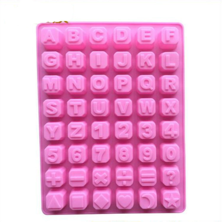 Khuôn silicone socola hình sao và chữ cái tiếng Anh, làm thủ công đá và xà phòng, hình sao và chữ cái tiếng Anh