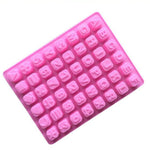 Khuôn silicone socola hình sao và chữ cái tiếng Anh, làm thủ công đá và xà phòng, hình sao và chữ cái tiếng Anh