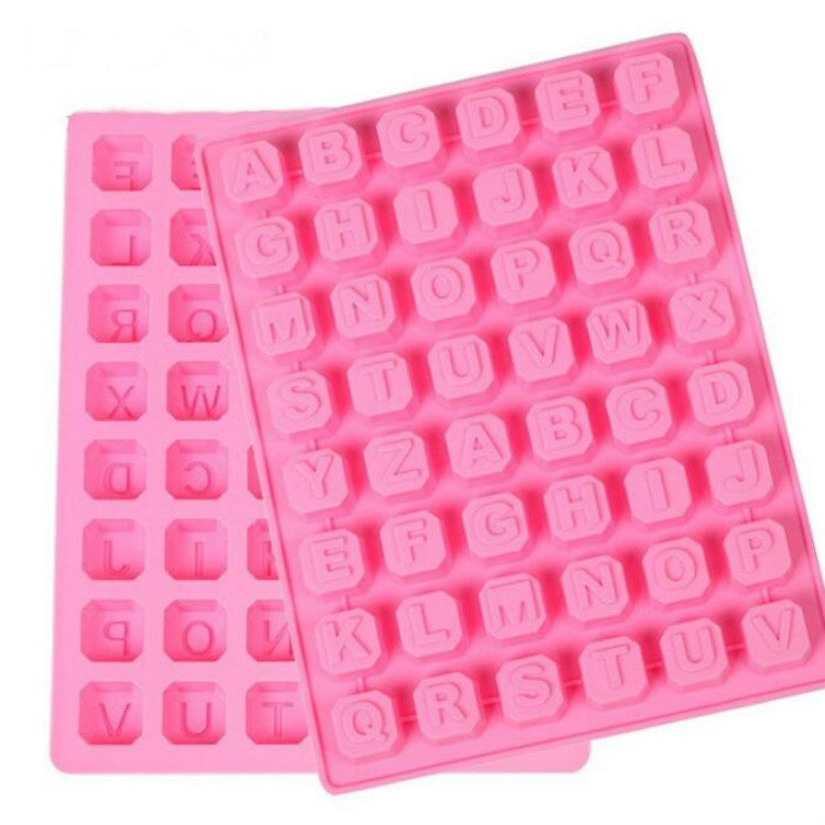 Khuôn silicone socola hình sao và chữ cái tiếng Anh, làm thủ công đá và xà phòng, hình sao và chữ cái tiếng Anh