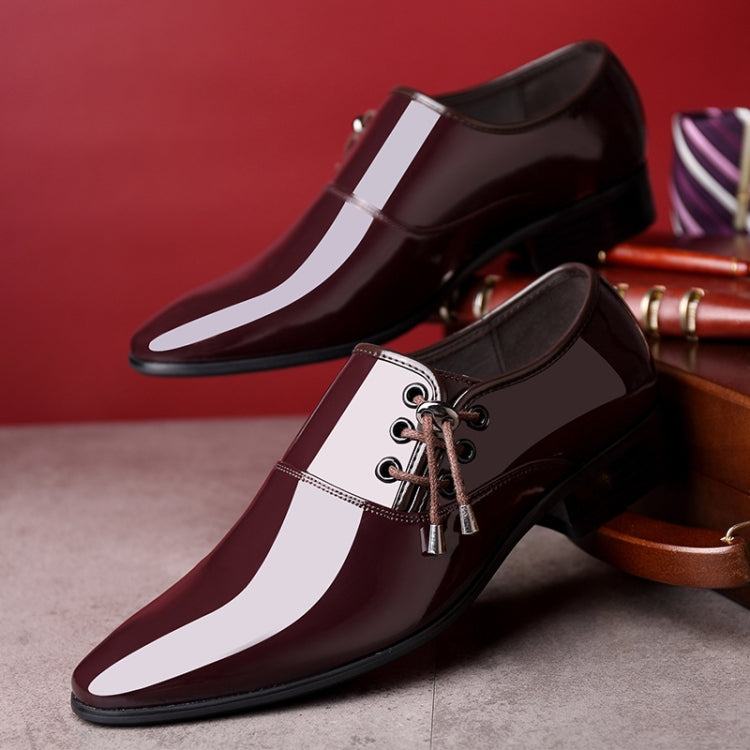 Giày da nam công sở mũi nhọn bóng, size 38, 39, 40, 41, 42, 43, 44, 45, 46, 47, 48