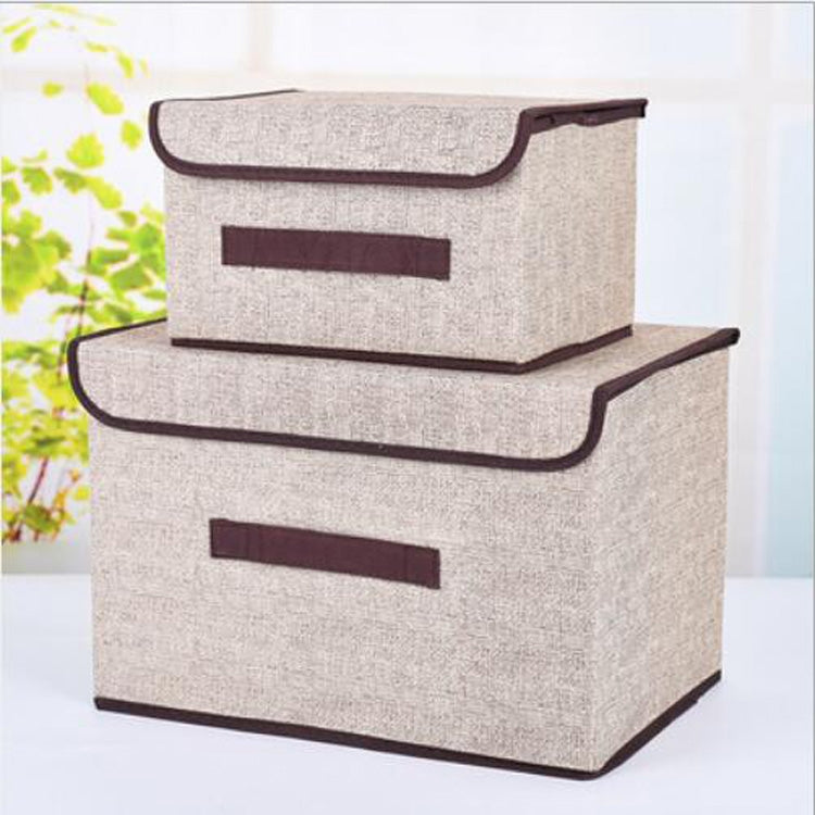 Hộp lưu trữ hình khối vải cotton 2 trong 1, giỏ đựng đồ thêu, giỏ đựng quần áo, kệ trưng bày, hộp đựng đồ chơi