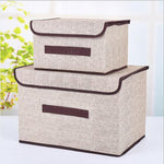 Hộp lưu trữ hình khối vải cotton 2 trong 1, giỏ đựng đồ thêu, giỏ đựng quần áo, kệ trưng bày, hộp đựng đồ chơi