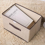 Hộp lưu trữ hình khối vải cotton 2 trong 1, giỏ đựng đồ thêu, giỏ đựng quần áo, kệ trưng bày, hộp đựng đồ chơi