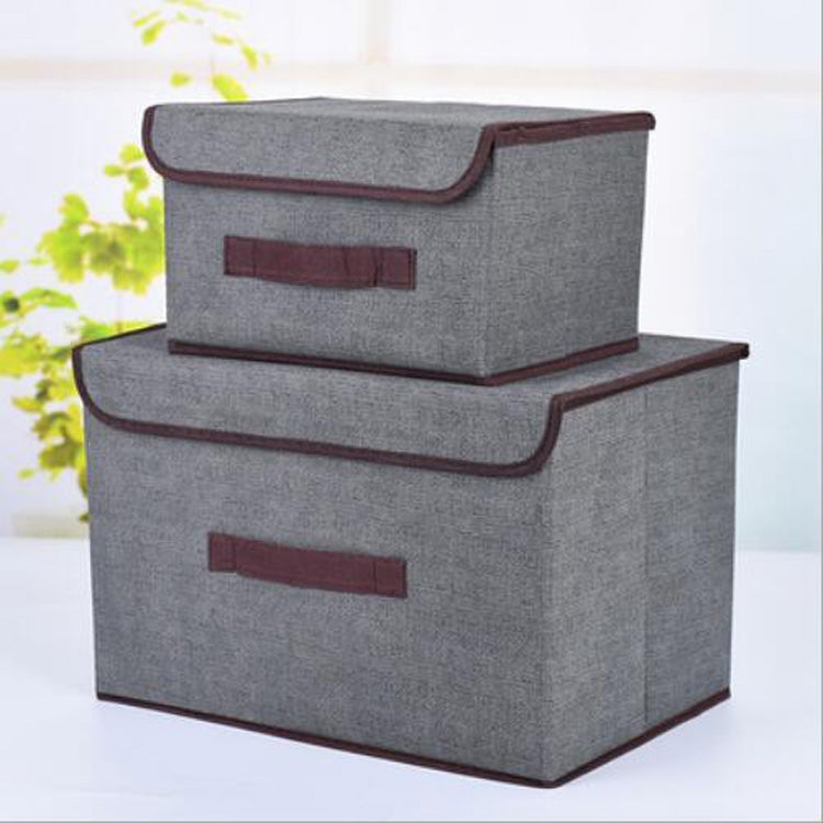 Hộp lưu trữ hình khối vải cotton 2 trong 1, giỏ đựng đồ thêu, giỏ đựng quần áo, kệ trưng bày, hộp đựng đồ chơi