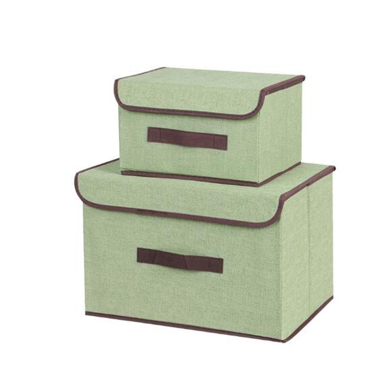 Hộp lưu trữ hình khối vải cotton 2 trong 1, giỏ đựng đồ thêu, giỏ đựng quần áo, kệ trưng bày, hộp đựng đồ chơi