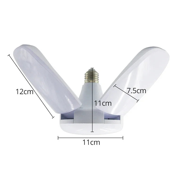 Bóng đèn gia đình gập 60W 5 cánh 235 đèn LED SMD 2835, AC 120-265V, E27 ánh sáng trắng lạnh, B22 ánh sáng trắng lạnh