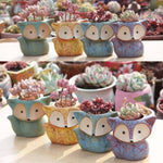 Ceramic Fleshy Flower Pot Succulent Thumb Pot Fox Flower Pot, Random Color Delivery (Without Plants), Fox Flower Pot