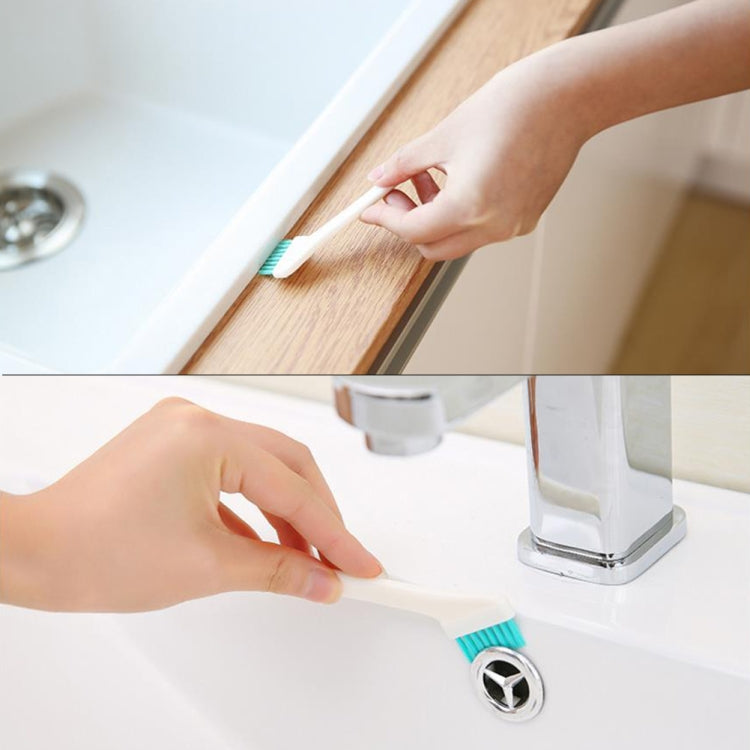 Bộ 2 bàn chải làm sạch khe cửa sổ cửa 2 trong 1 đầu đôi, bàn chải cốc có dao cạo đuôi, bộ 2 cái 2 trong 1