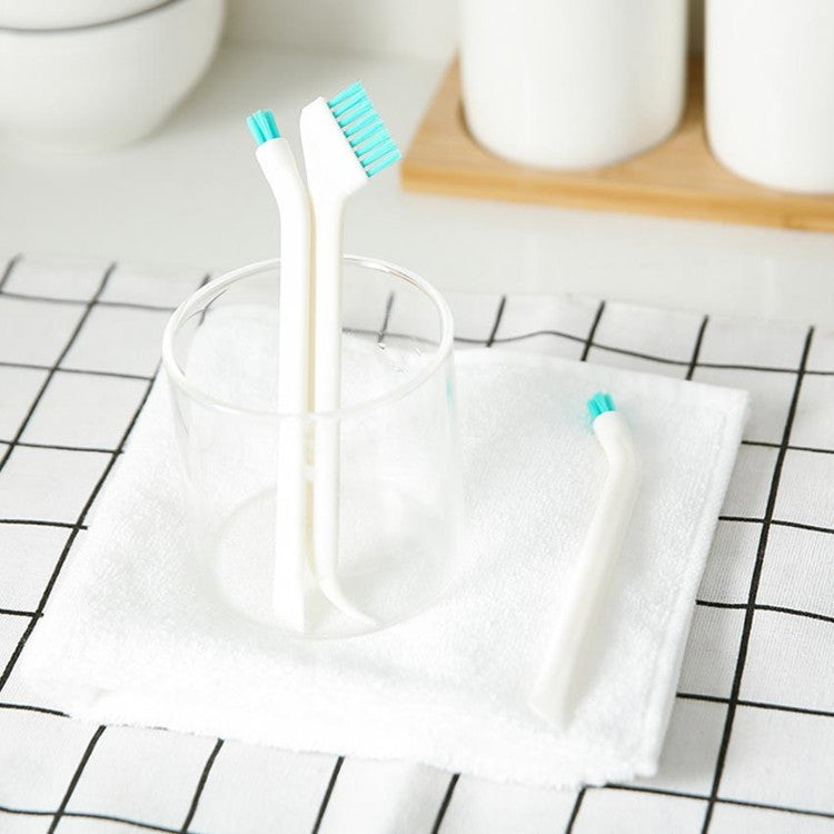 Bộ 2 bàn chải làm sạch khe cửa sổ cửa 2 trong 1 đầu đôi, bàn chải cốc có dao cạo đuôi, bộ 2 cái 2 trong 1